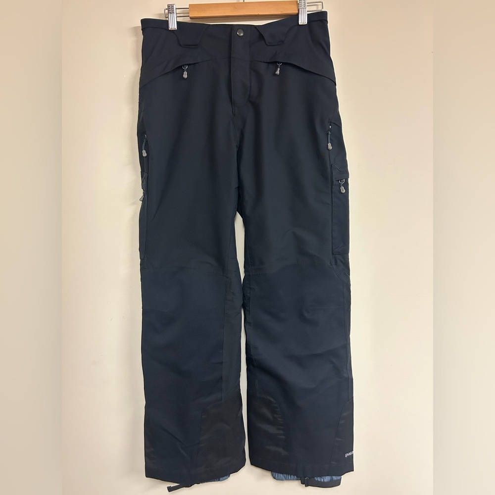 Patagonia Black Ski Snow Pant Size 10 Insulated Mesh Lined